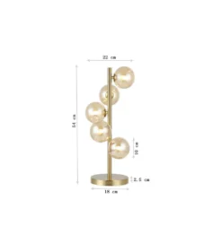 Lampa stołowa SCALA BALLS 54 cm złota