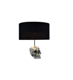 Lampa stołowa Skull 44 cm czarna