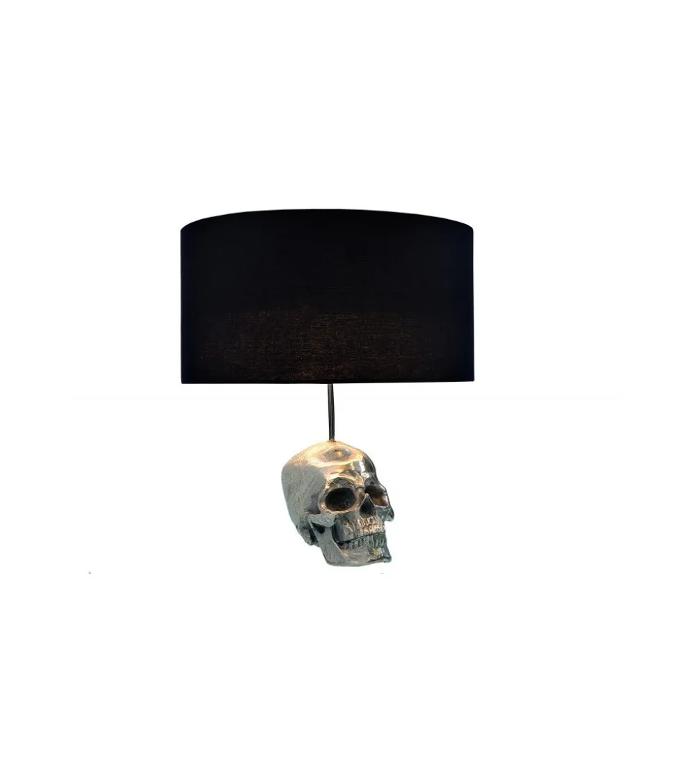 Lampa stołowa Skull 44 cm czarna