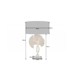 Lampa stołowa SORIA 40 cm czarno złota