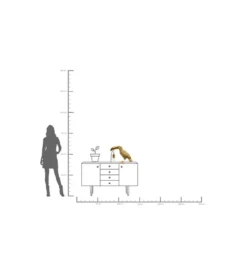 Lampa stołowa TOUCAN 42 cm złota