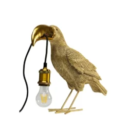 Lampa stołowa TOUCAN 42 cm złota