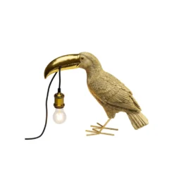 Lampa stołowa TOUCAN 42 cm złota