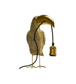 Lampa stołowa TOUCAN 42 cm złota