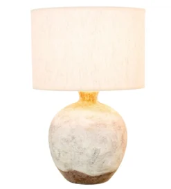 Lampa stołowa VENUS ceramika szara
