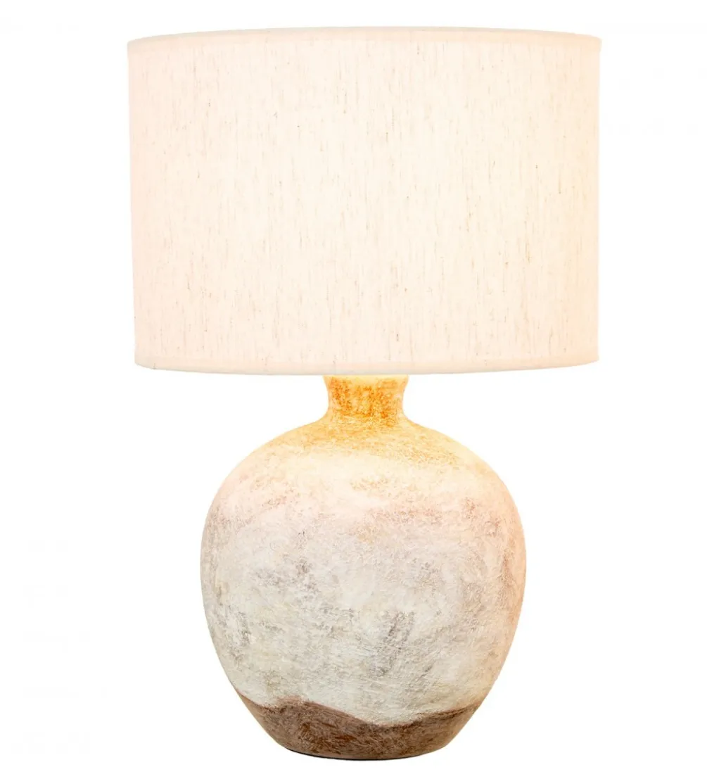 Lampa stołowa VENUS ceramika szara