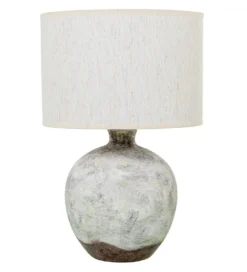 Lampa stołowa VENUS ceramika szara