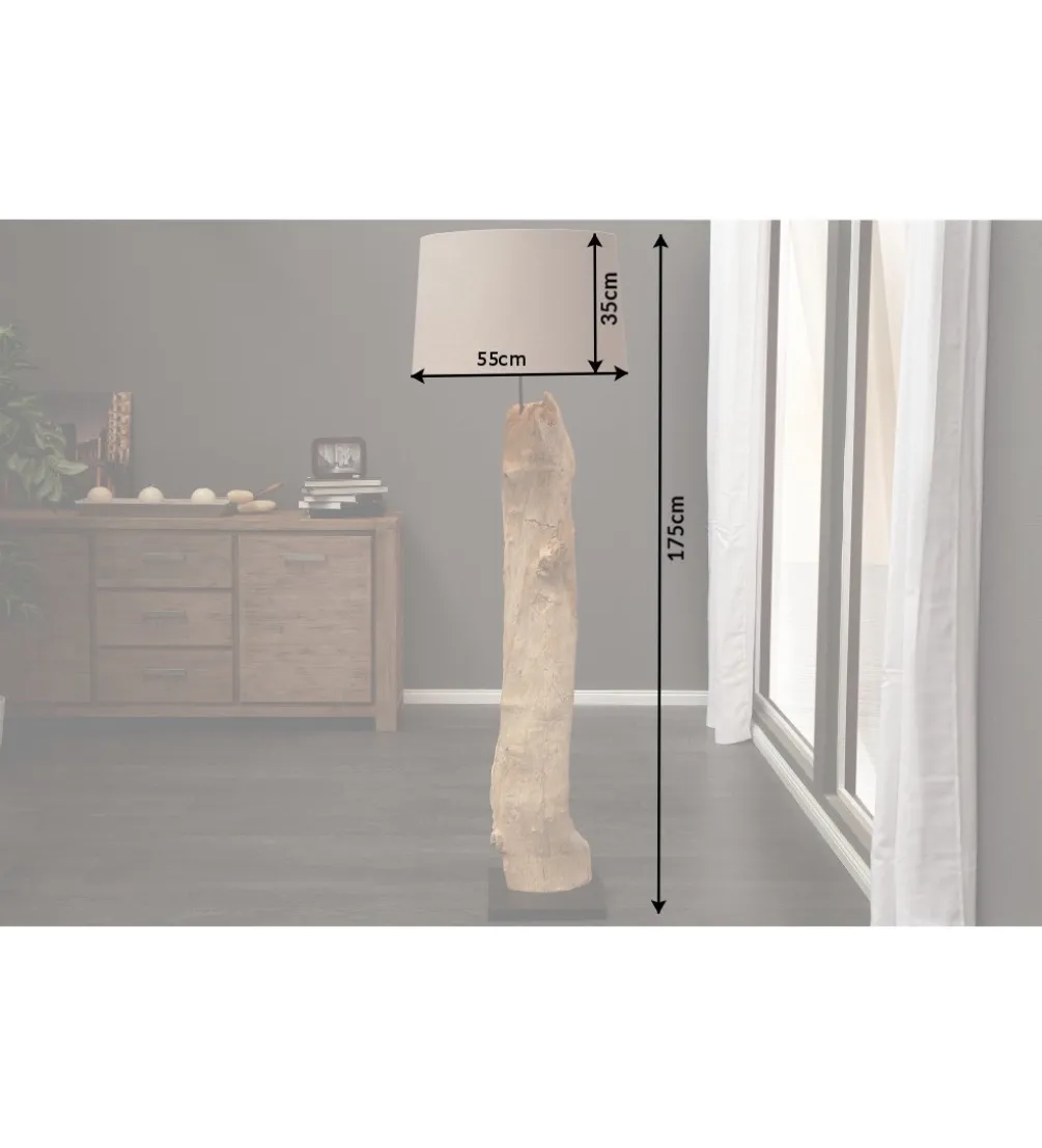 Lampa Treibholz Rousilique beżowa