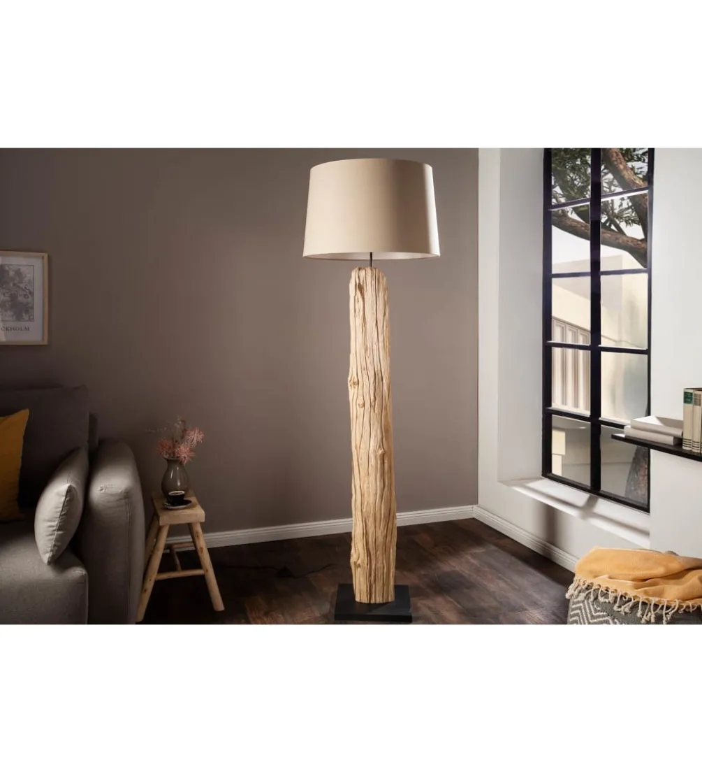 Lampa Treibholz Rousilique beżowa