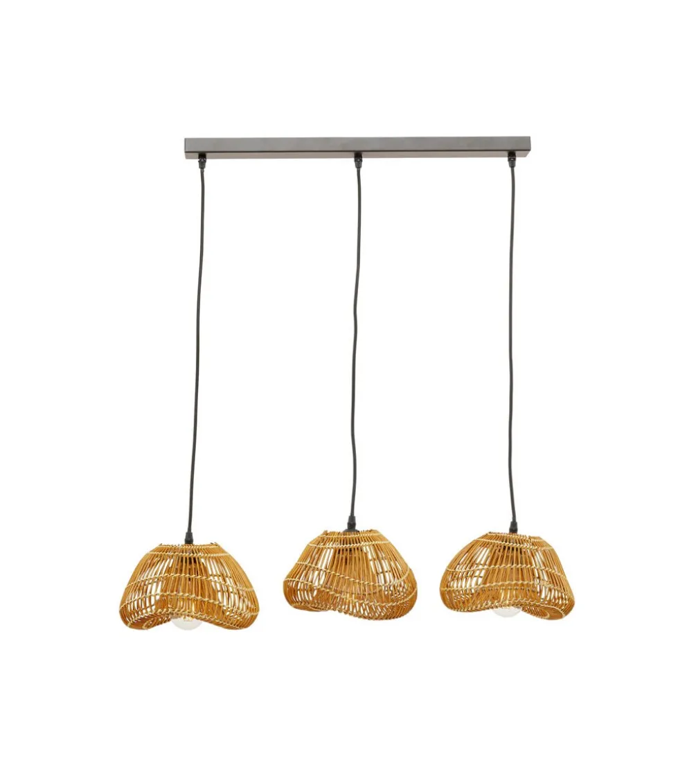 Lampa wisząca ALOHA DROP TRE 80 cm naturalna