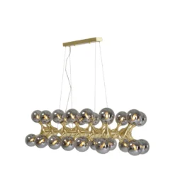 Lampa wisząca ATOMIC BALLS 140 cm złota