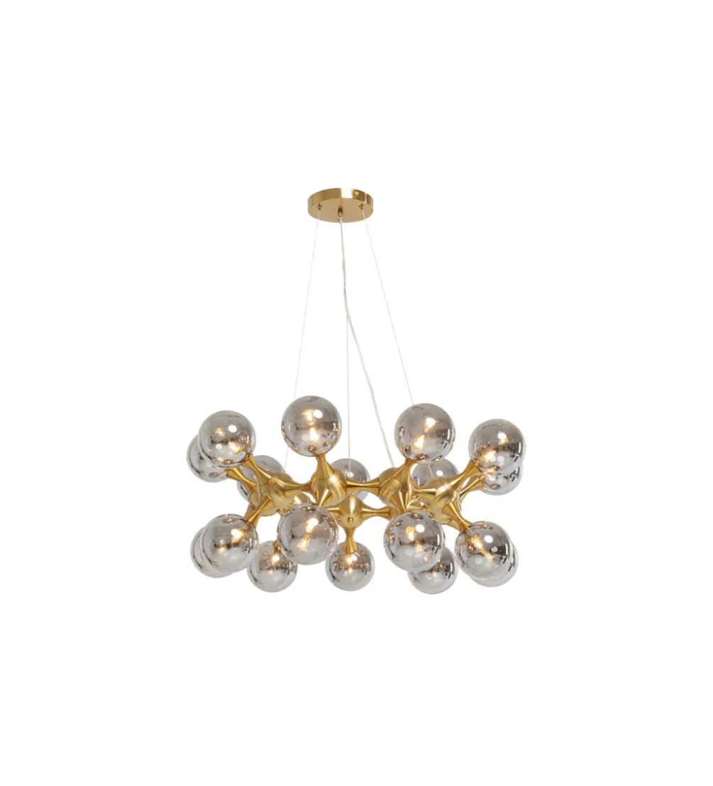 Lampa wisząca ATOMIC BALLS 74 cm złota