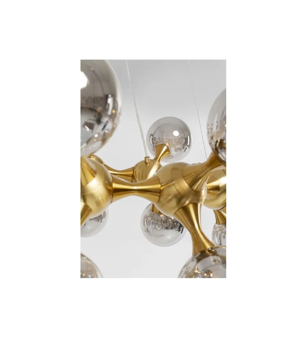 Lampa wisząca ATOMIC BALLS 74 cm złota