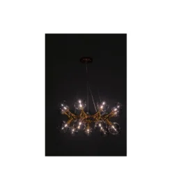 Lampa wisząca ATOMIC BALLS 74 cm złota