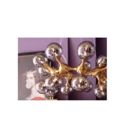 Lampa wisząca ATOMIC BALLS 74 cm złota