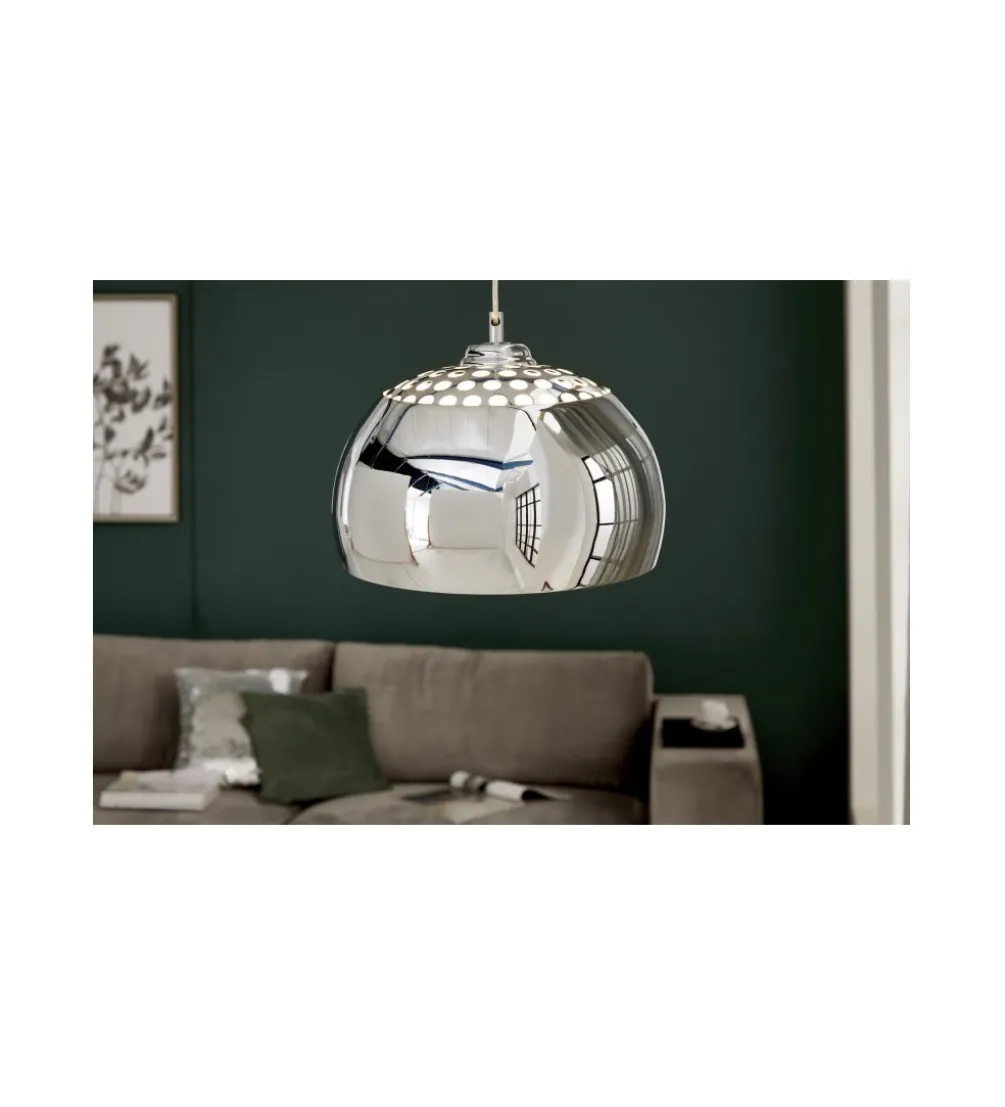 Lampa wisząca Ball Light Chrom 35 cm srebrna