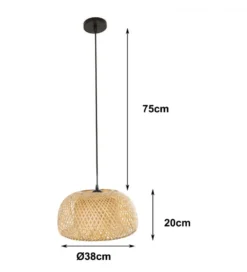 Lampa wisząca BAMBOO 38 cm bambus