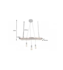 Lampa wisząca Barracuda 73 cm naturalna