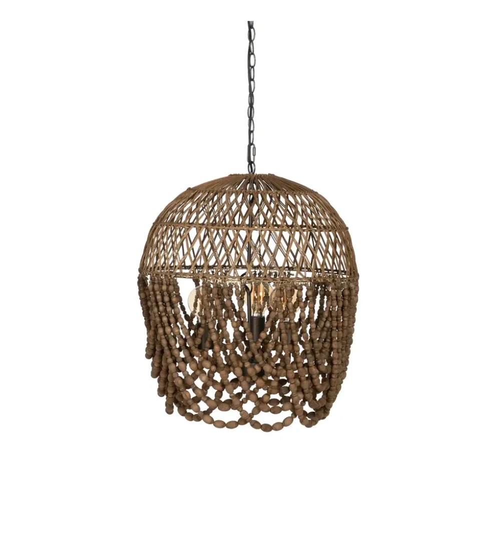 Lampa wisząca BEADINGO 62 cm naturalny