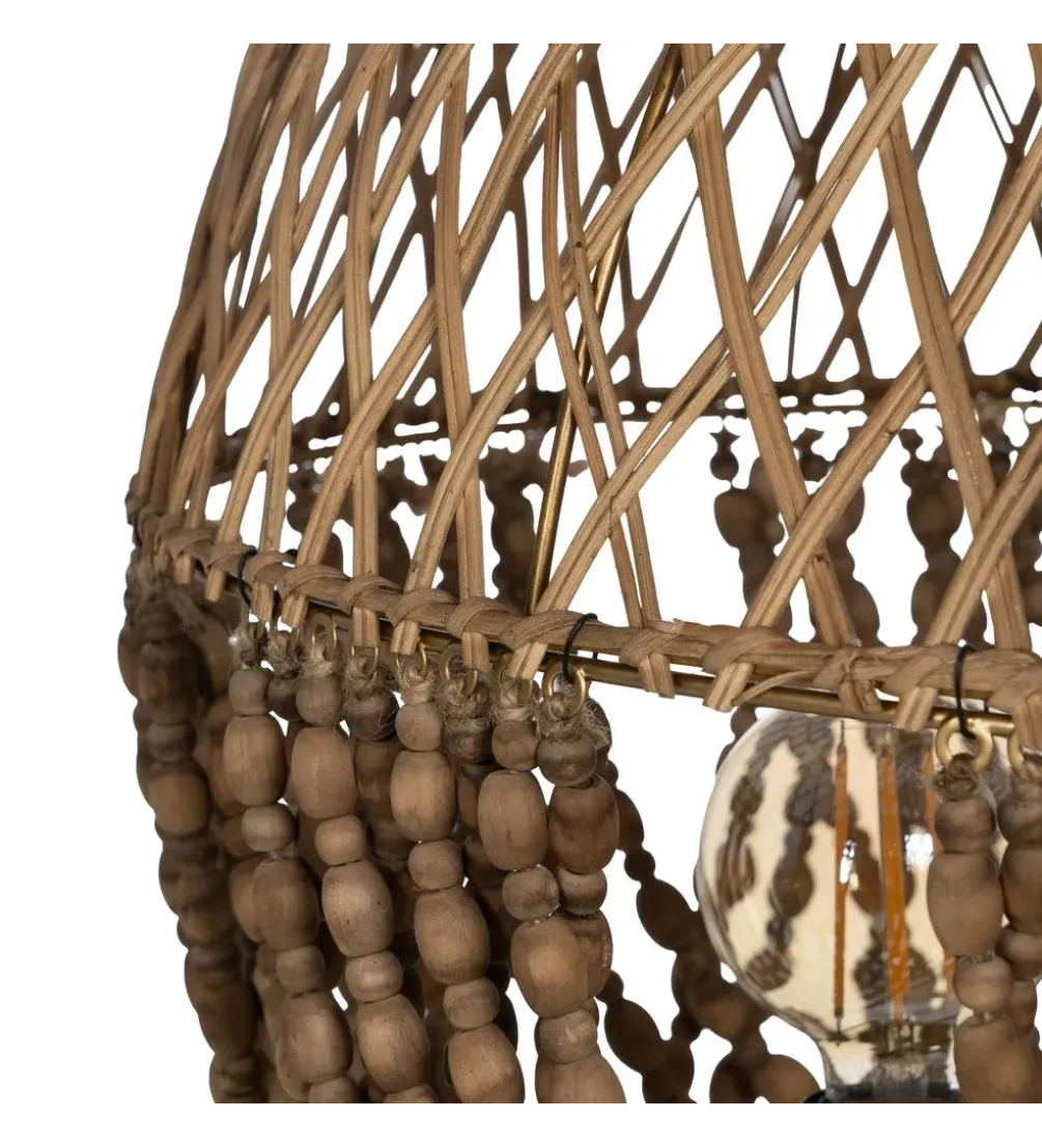 Lampa wisząca BEADINGO 62 cm naturalny