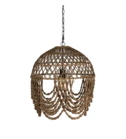 Lampa wisząca BEADINGO 52 cm naturalny