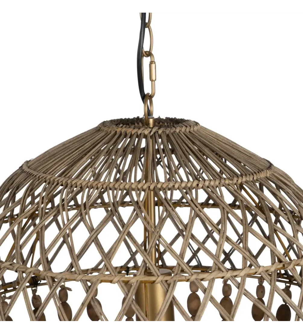 Lampa wisząca BEADINGO 88 cm naturalny
