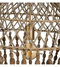 Lampa wisząca BEADINGO 88 cm naturalny