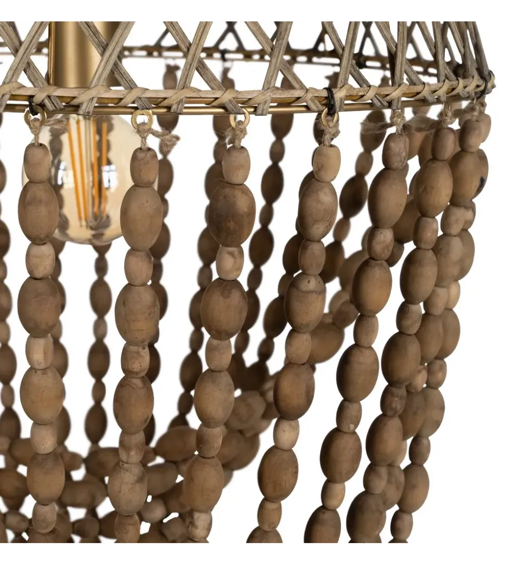 Lampa wisząca BEADINGO 88 cm naturalny