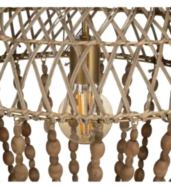 Lampa wisząca BEADINGO 71 cm naturalny