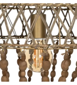 Lampa wisząca BEADINGO 76 cm naturalny