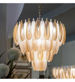 Lampa wisząca BEGAN 60 cm champagne