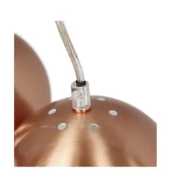 Lampa wisząca BOOMI 7 kloszy miedziana