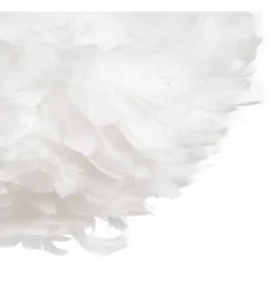 Lampa wisząca CLOUDI 40 cm Pióro biała