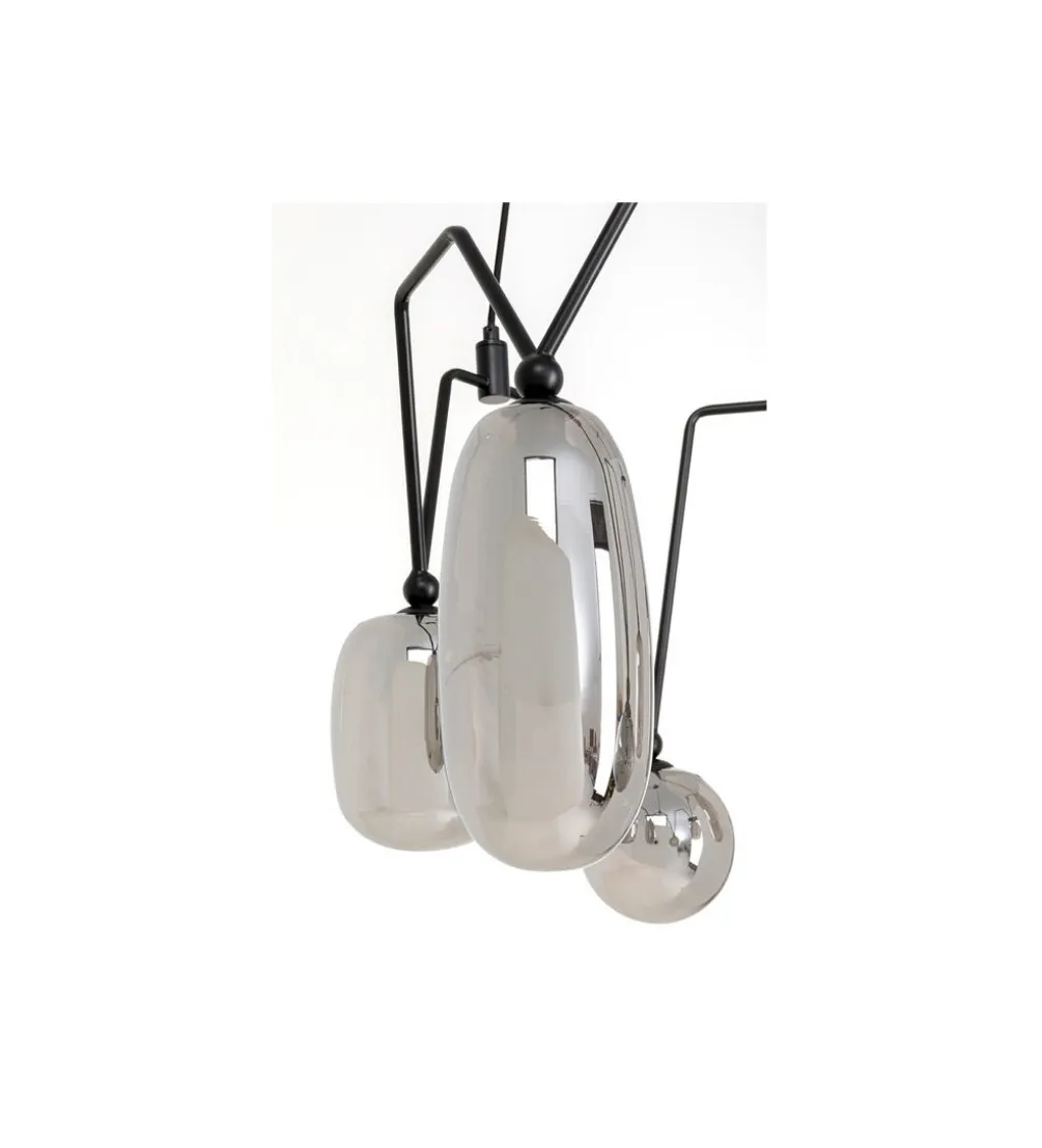 Lampa wisząca COLUMBO 58 cm czarna