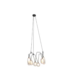 Lampa wisząca COLUMBO 58 cm czarna