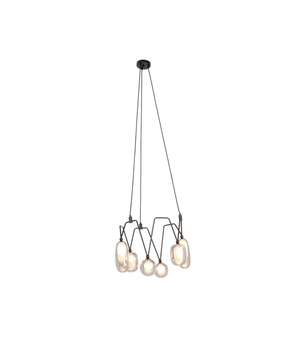 Lampa wisząca COLUMBO 58 cm czarna