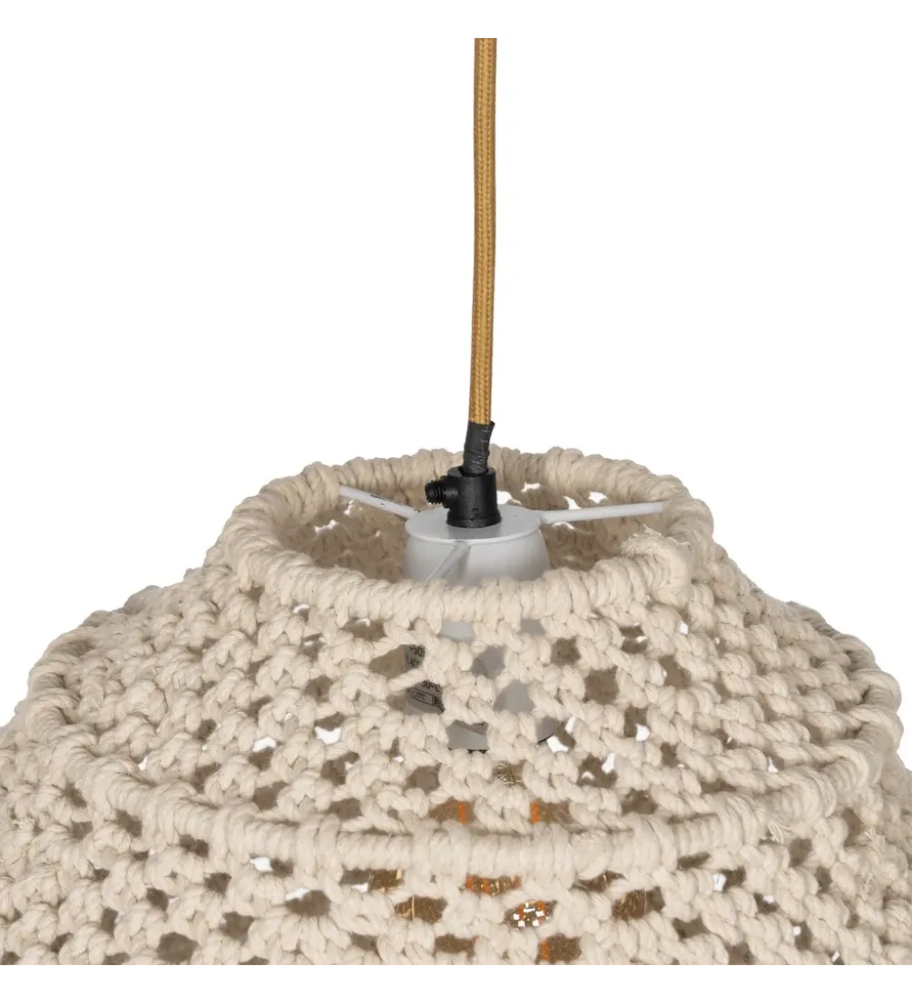 Lampa wisząca CONEMTA 50 cm biała