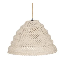 Lampa wisząca CONEMTA 50 cm biała