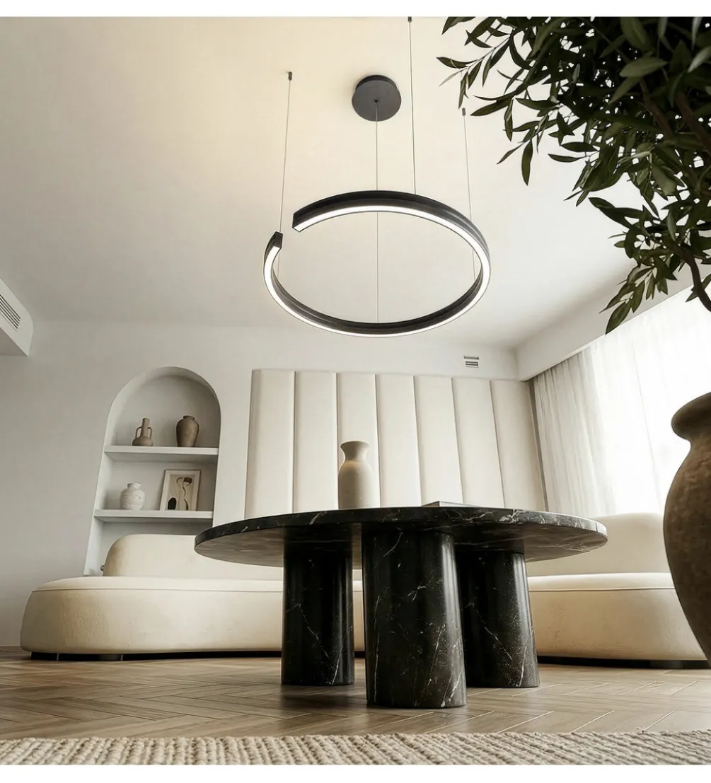 Lampa wisząca COSTA 60 cm czarna