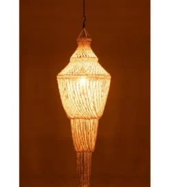 Lampa wisząca Daisy shell 51 cm naturalna