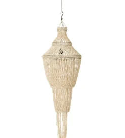 Lampa wisząca Daisy shell 51 cm naturalna