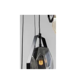 Lampa wisząca Diamond Fever Spiral 42 cm czarna