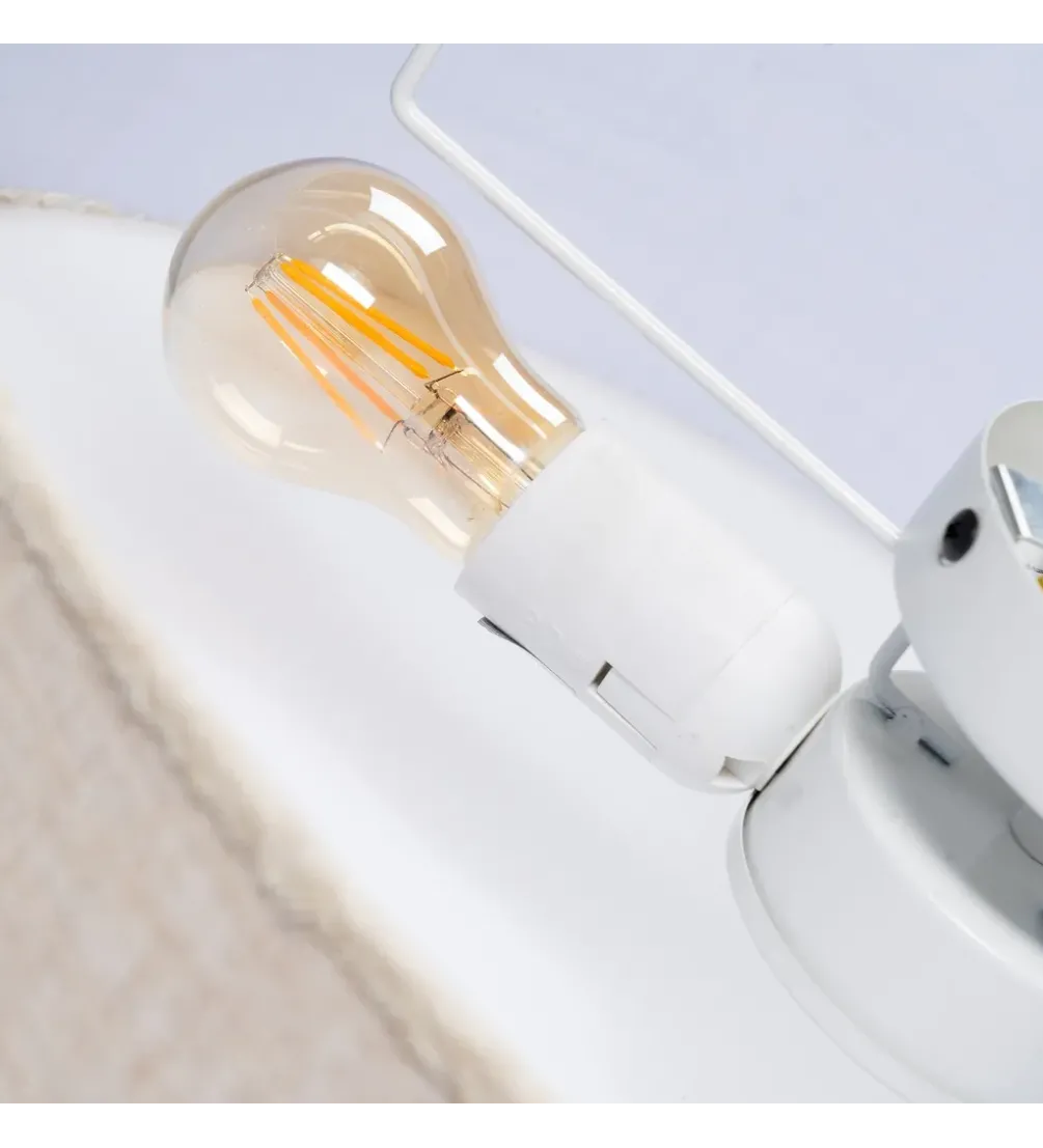 Lampa wisząca DWEMNAO 50 cm biały