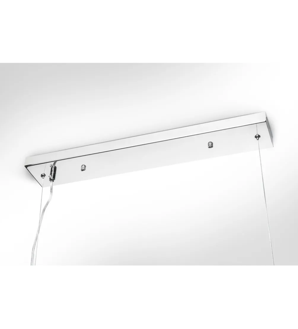 Lampa wisząca Elegance 118 cm srebrna