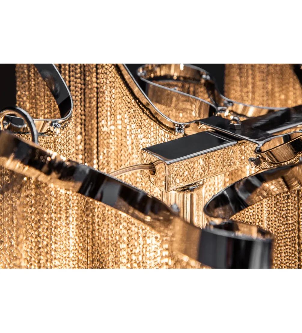 Lampa wisząca Elegance 118 cm srebrna