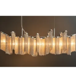 Lampa wisząca Elegance 118 cm srebrna