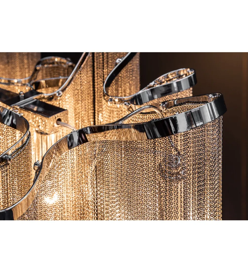 Lampa wisząca Elegance 118 cm srebrna