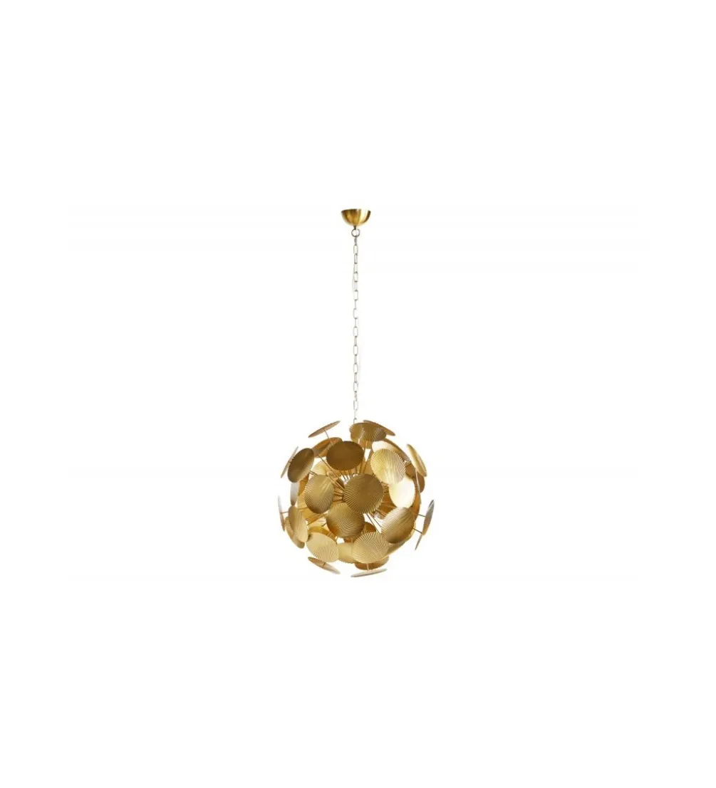 Lampa wisząca Evron Infinity 63 cm złota