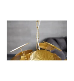 Lampa wisząca Evron Infinity 63 cm złota