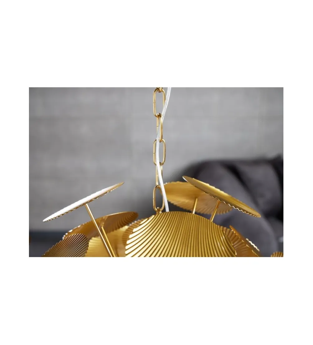 Lampa wisząca Evron Infinity 63 cm złota